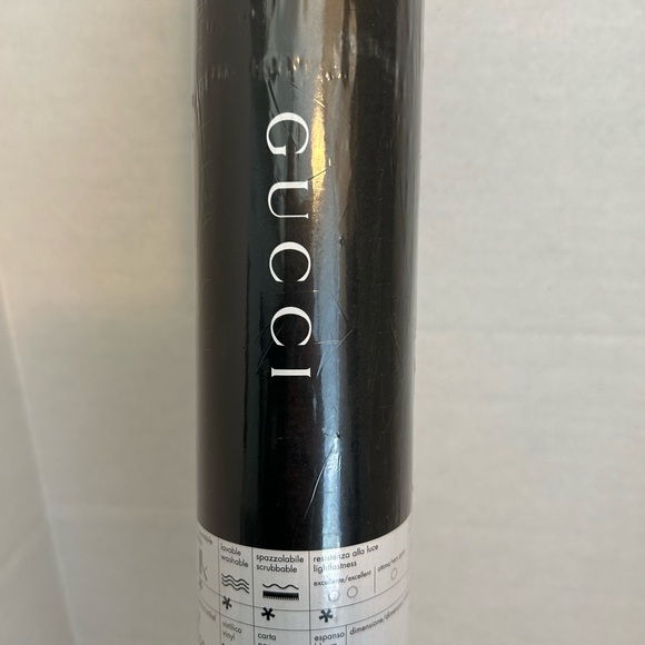 Gucci Black Accent Vinyl Wrap GG Roll New - Picture 1 of 7